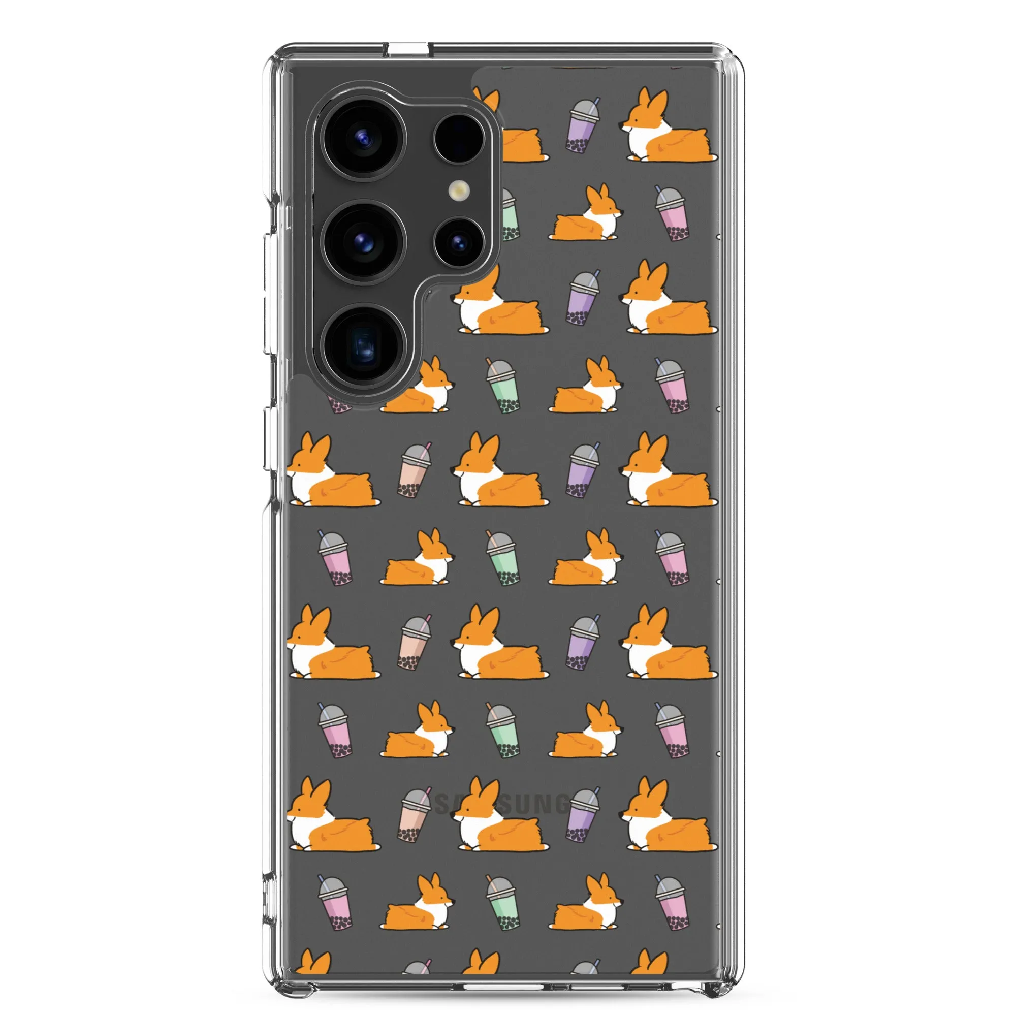 "Bubble Tea Corgis" Samsung Phone Case