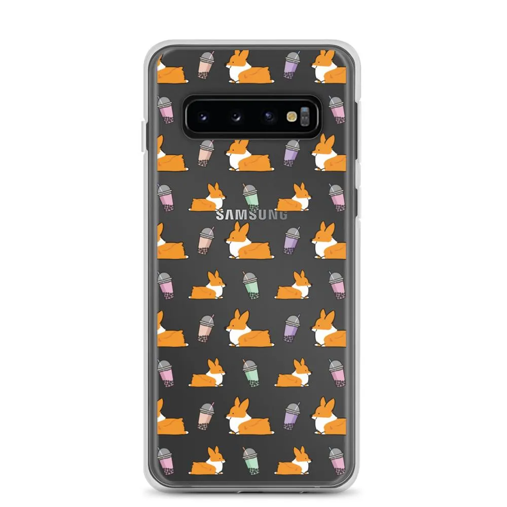 "Bubble Tea Corgis" Samsung Phone Case