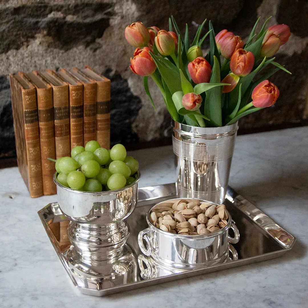 Silver Octagonal Tray, Medium