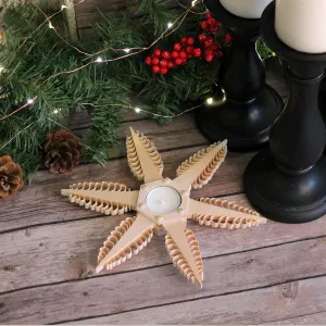 Tea Light Holder -6 Point Star 8.5 Inch Diameter