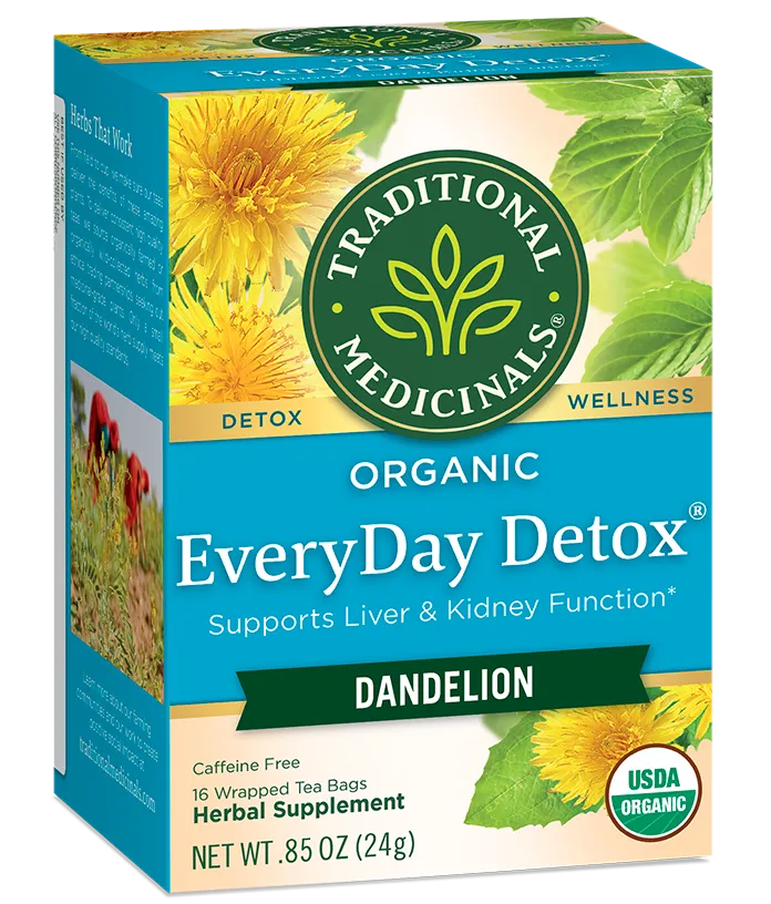 Traditional Medicinals Everyday Detox with Dandelion Tea (16 Bags)