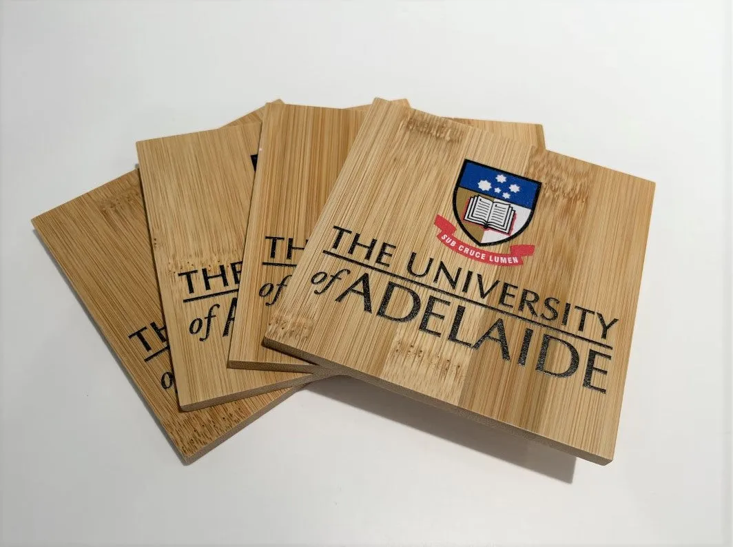 UofA Bamboo Coaster 4pk