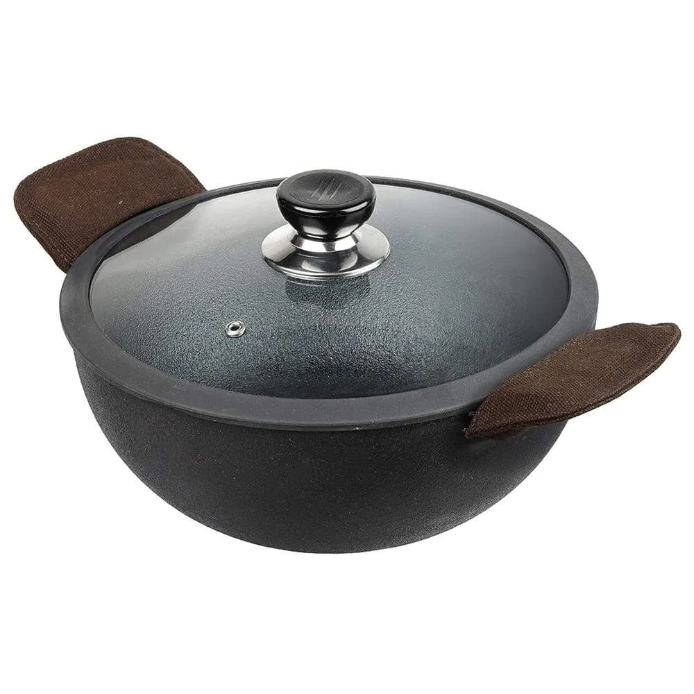 Vinod Legacy Pre Seasoned Cast Iron Kadai