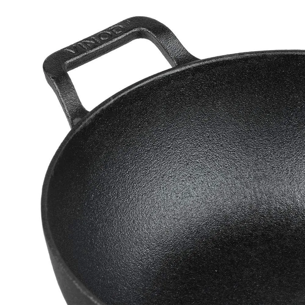 Vinod Legacy Pre Seasoned Cast Iron Kadai