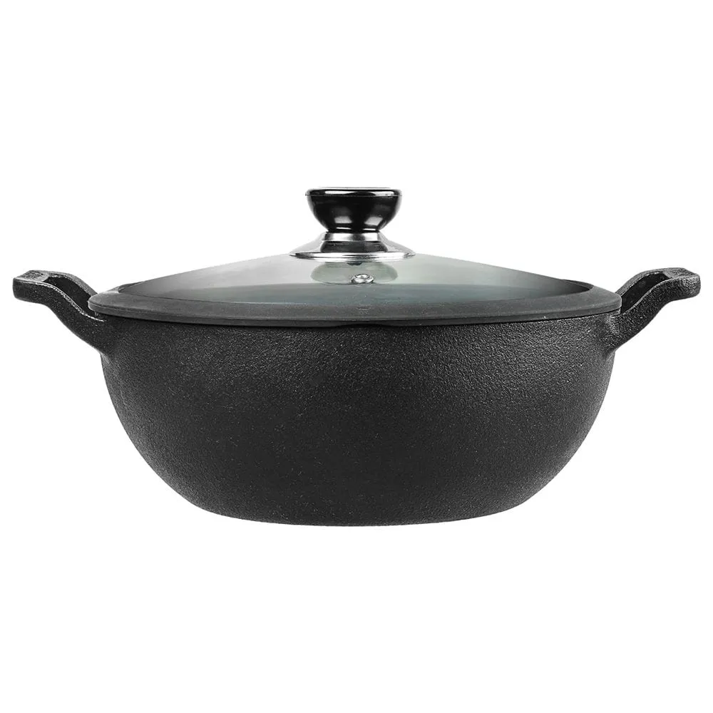 Vinod Legacy Pre Seasoned Cast Iron Kadai