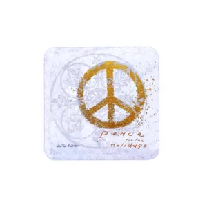 Walter Knabe Coaster Set Peace For The Holidays