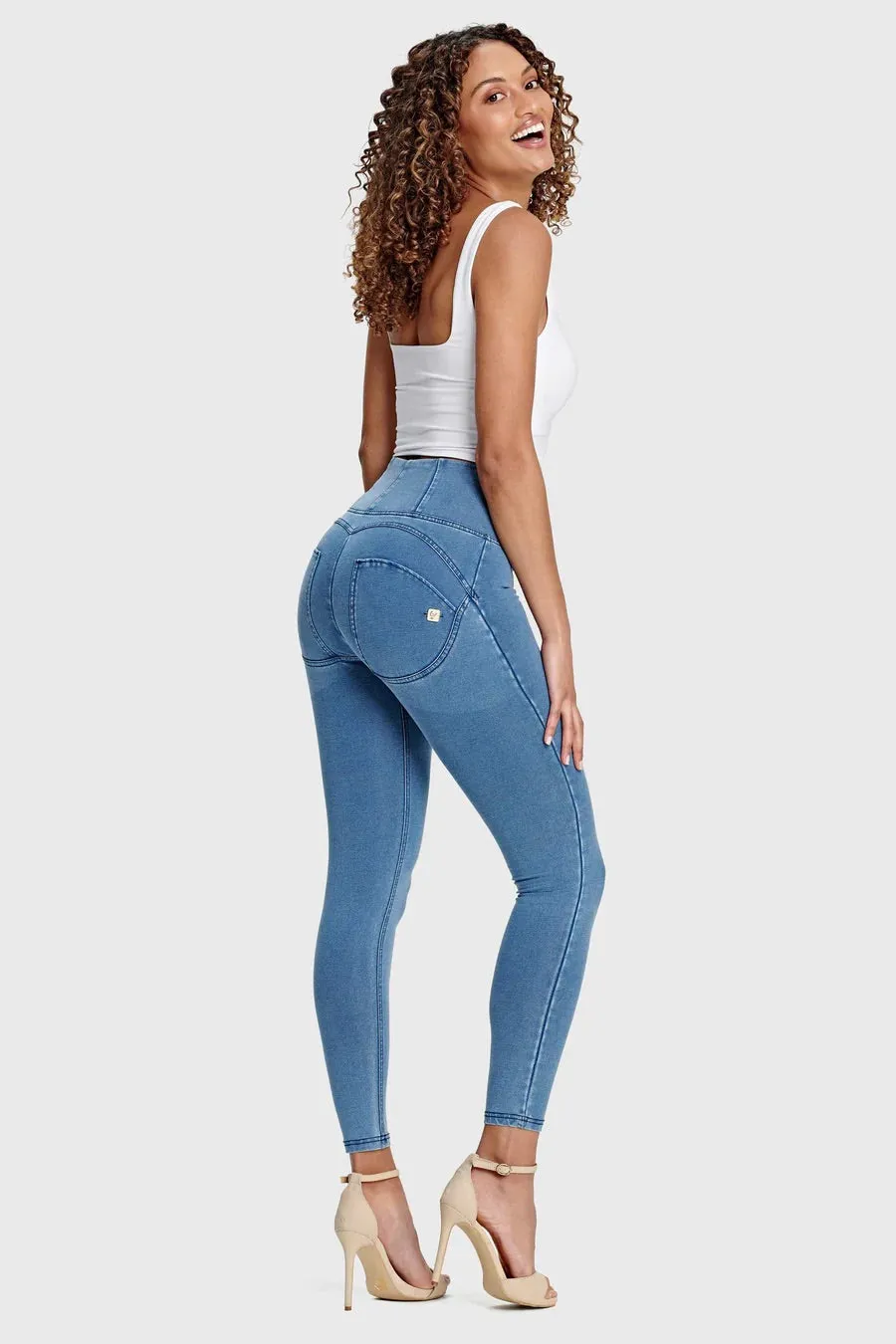 (WRUP4HC002ORG-J4B) Denim Look WR.UP® High Waist in Enkel Lengte