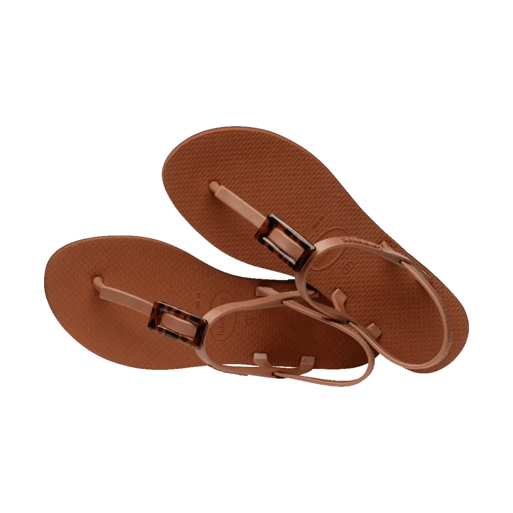 You Paraty Buckle Turtle Flip Flops